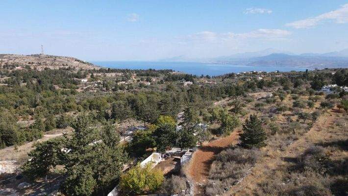 Kreta, Sellia im Apokoronos: Grundstück zum Verkauf mit schöner Aussicht in Sellia