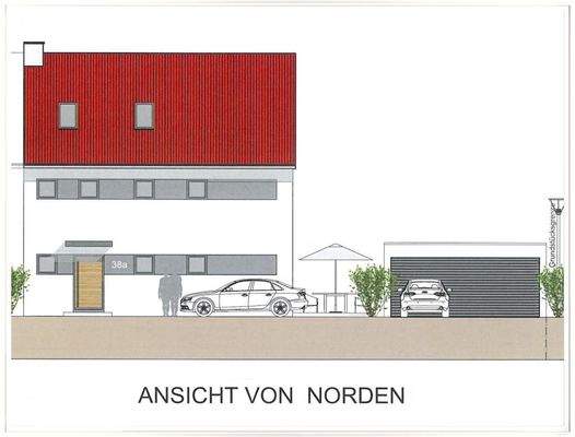 Nordansicht westl. Haushälfte