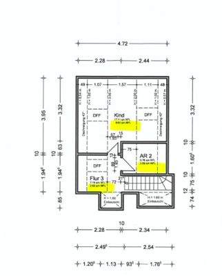 Grundriss Spitzboden