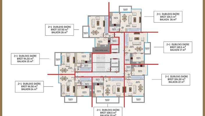 Duplex Nature-View Apartments Near the Sea in Alanya Center