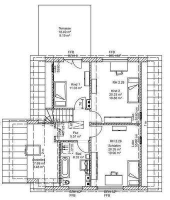 Haupthaus Grundriss DG 