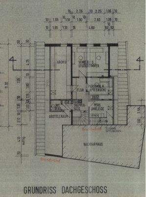 Grundriss im Dachgeschoss