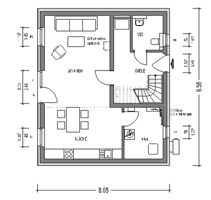 Grundriss Erdgeschoss