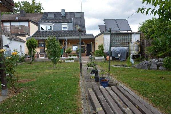 Hintere Ansicht des Hauses