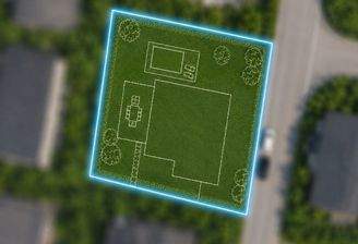 Lageplan des Bauplatzes