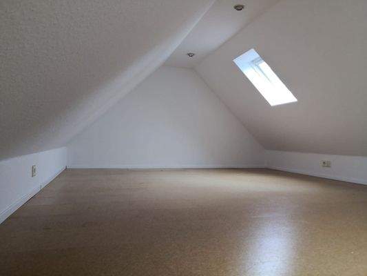 Ausgebauter Dachbodenbereich