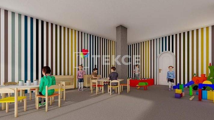 Pool View Apartment in a Complex in Avsallar Alanya Antalya