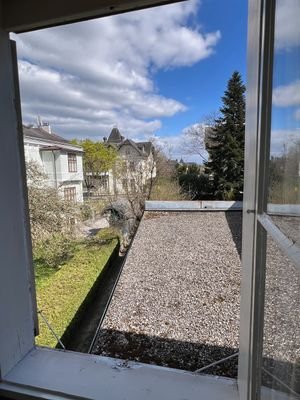 Blick aus dem ersten Stock