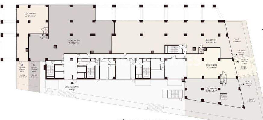 Commercials by Metro and Main Road in İstanbul Ataşehir