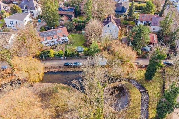 Luftansicht Würm mit Blick auf Grundstück