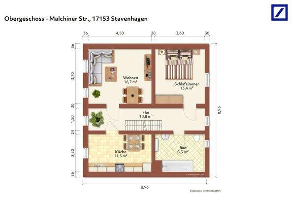 Grundriss Obergeschoss