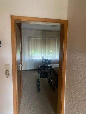 Blick in das Schlafzimmer
