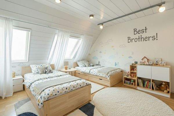 Kinderzimmer Obergeschoss illustriert