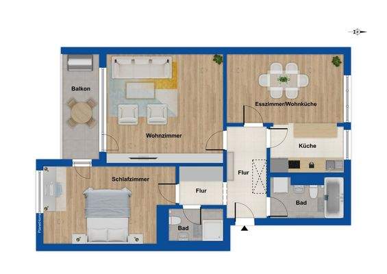 Grundriss 1.Obergeschoss