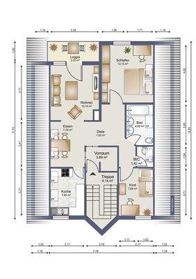 Grundriss Dachgeschoss
