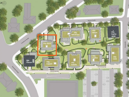 Wilhelms IX Lageplan Haus F