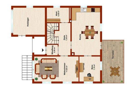 Grundriss Erdgeschoss