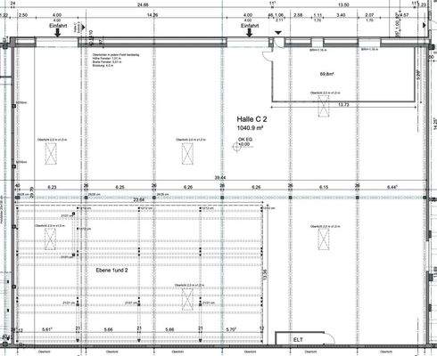 Grundriss Halle C2