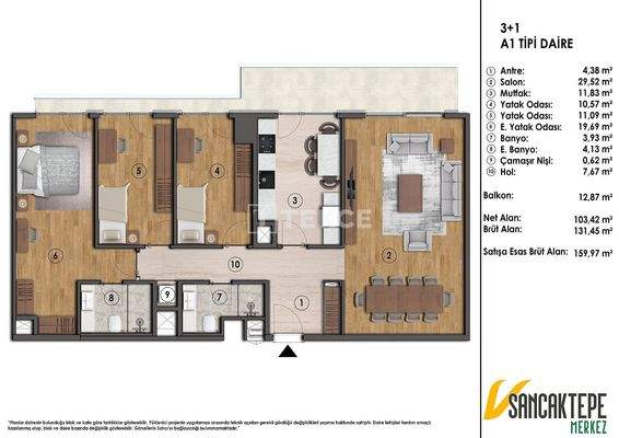 City and Nature View Flats for Sale in İstanbul Sancaktepe