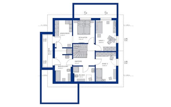 Grundriss Obergeschoss