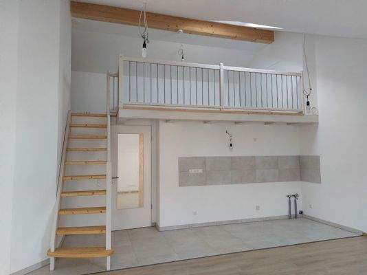 offene Küche mit Galerie