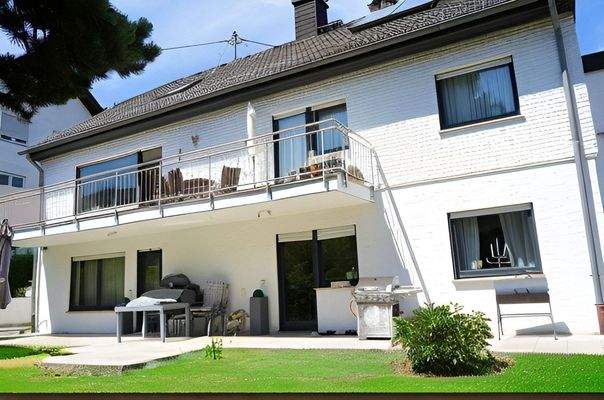 Blick auf die Rückseite des Hauses