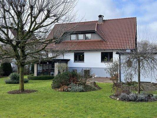 Gartenansicht im Winter