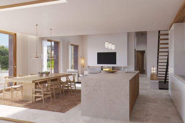 Wohn- und Essbereich mit Küche