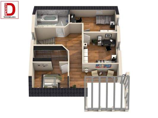 Obergeschoss Ansicht-N