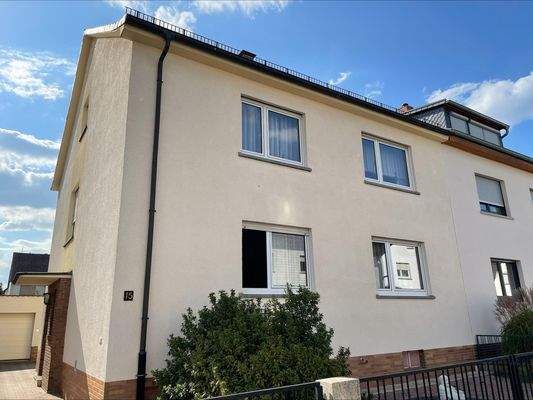 Vorderansicht des Hauses