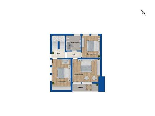 Grundriss Obergeschoss