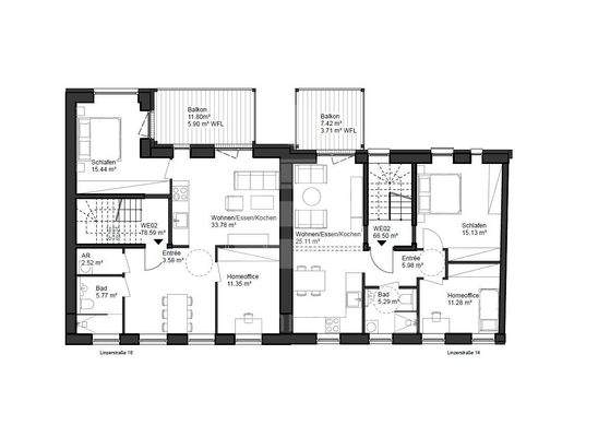 Grundriss 1.Obergeschoss neue Planung