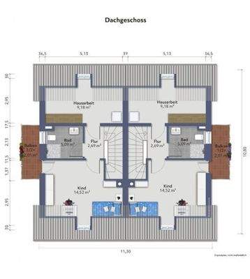 Dachgeschoss Beispiel