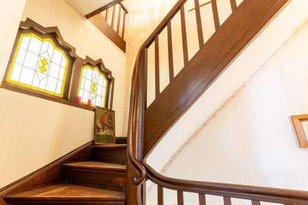 Treppe zum Dachgeschoss