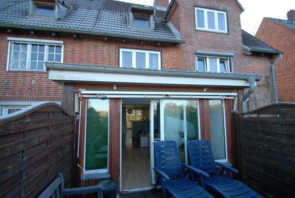 Sicht Anbau von Terrasse