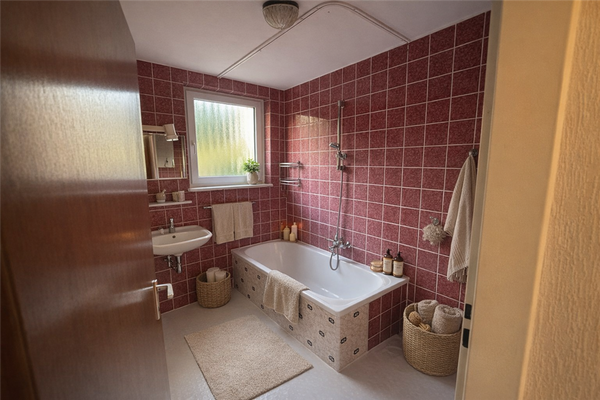 Badezimmer - virtually staged