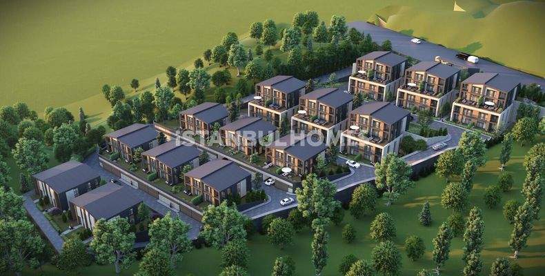 Detached Twin Homes Project in Başakşehir Bahçeşehir