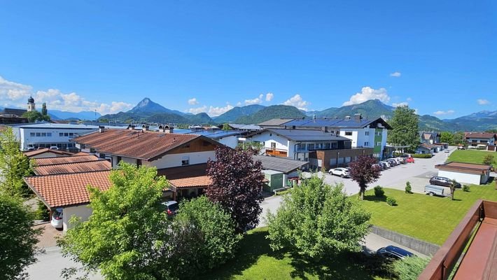 Ausblick nach Westen, Zimmerwohnung mit Garage, Ebbs