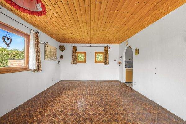 Innenansicht Gartenlaube