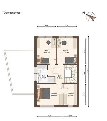 Grundriss Obergeschoss