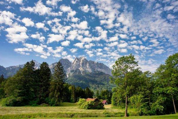Alpenpanorama auf der Terrasse