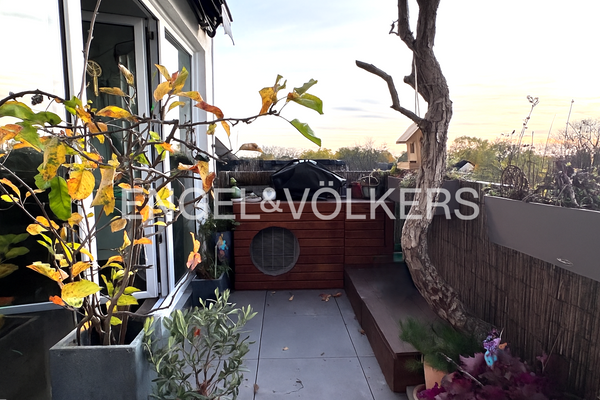 Balkon in Westausrichtung