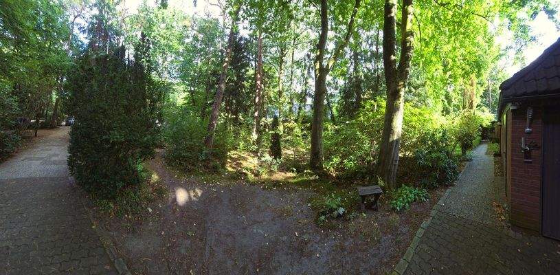 Panoramabild Zuwegung Häuser