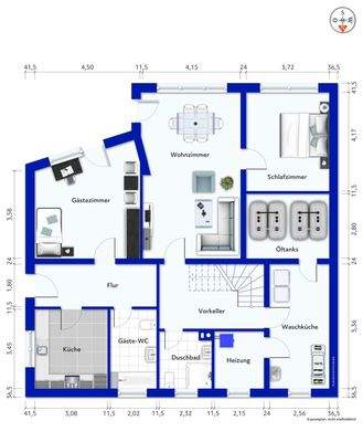 Grundriss Untergeschoss