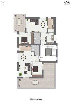 Geschossplan Wohnung 2.5 und 2.6