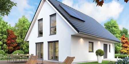 Hausidee_Scanhaus_SH142_Gartenansicht