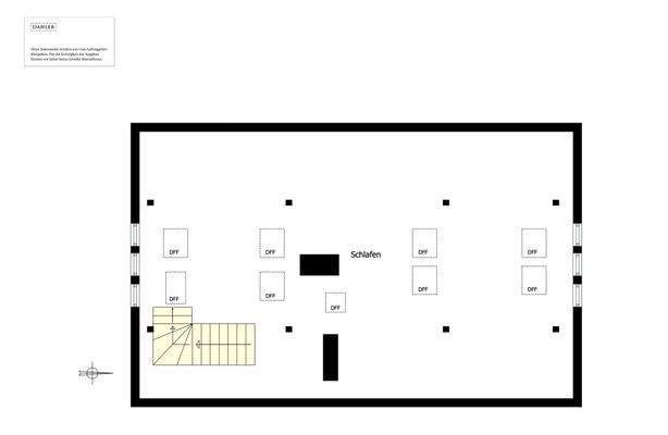 Floor plan of the attic