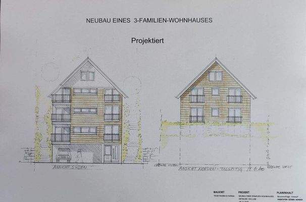 Ansichten Süden - Norden 