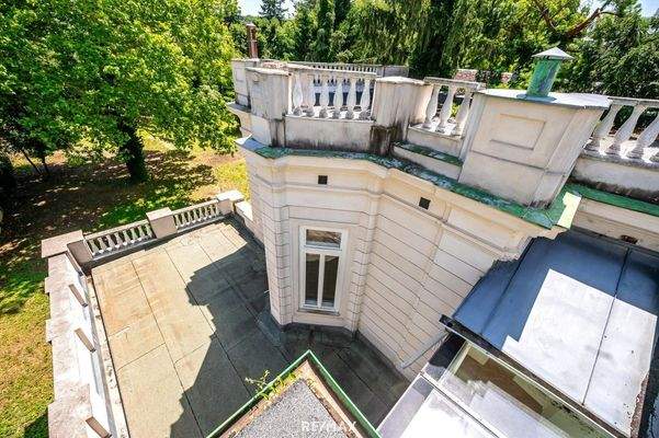 Blick vom Dachgeschoss