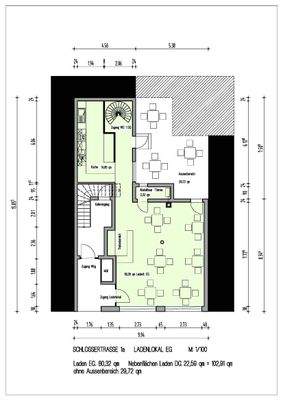 Grundriss DG Wohnung und Sozialräume Gastro